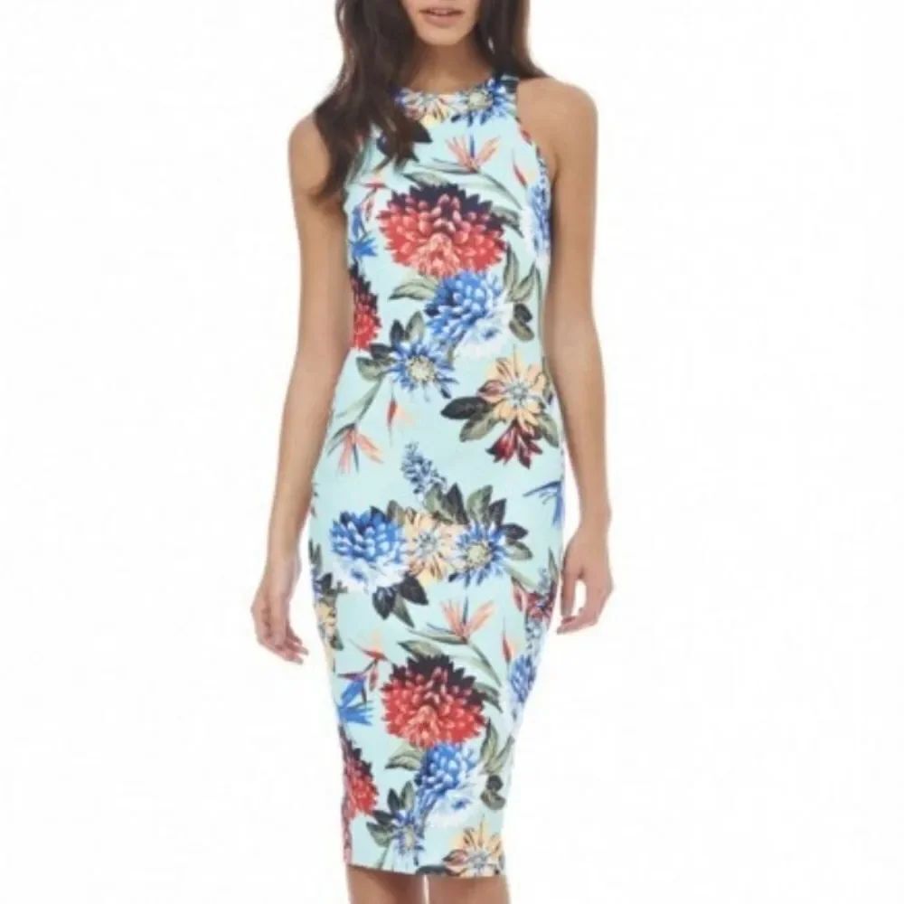BRAND NEW PREMIER ARMOUR MULTI-COLOR FLORAL EMBROIDERED PRINT DRESS